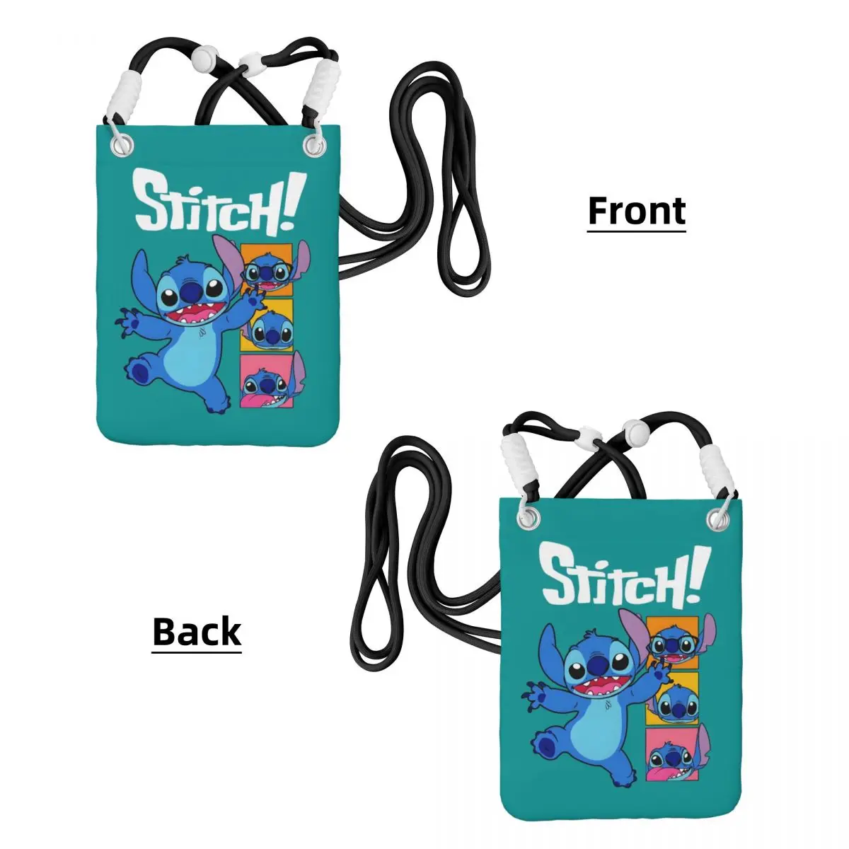 Custom Stitch Mobile Phone Bag for Men Women  Animation Shoulder Crossbody Bag Suitable Coin Purse Mini Shoulder Purse Wallet