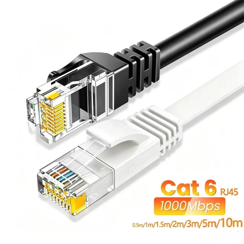 Cable Ethernet Cat6 de 0.5/1/2/3/5/10/15/20/30M, RJ45 UTP, 1000Mbps, Cable de Red LAN, Cable de Internet, Cable para Router y Computadora