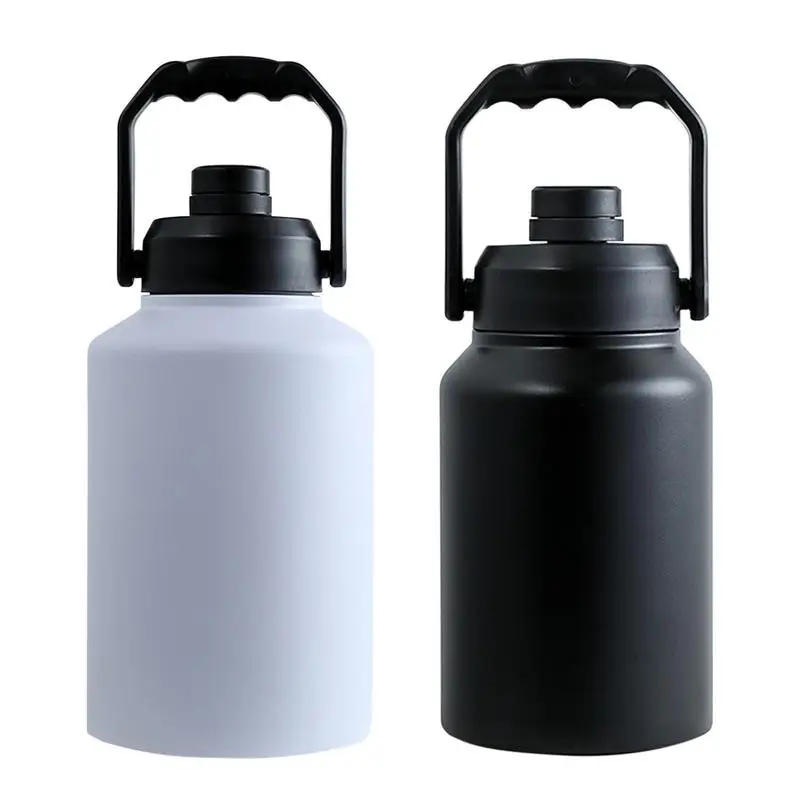 128 Oz Gallon Insulated Water Bottle Jug Water Jug Large Water Bottle 3.7L Insulated Cup Students School Travel Big Bottles