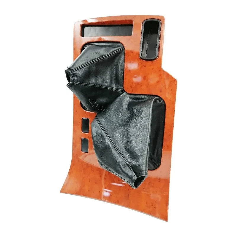 New ABS Center Console Wooden Gear Shifter Panel For Toyota Land Cruiser FJ100 LC100 Part Number 58804-60111 - view 4