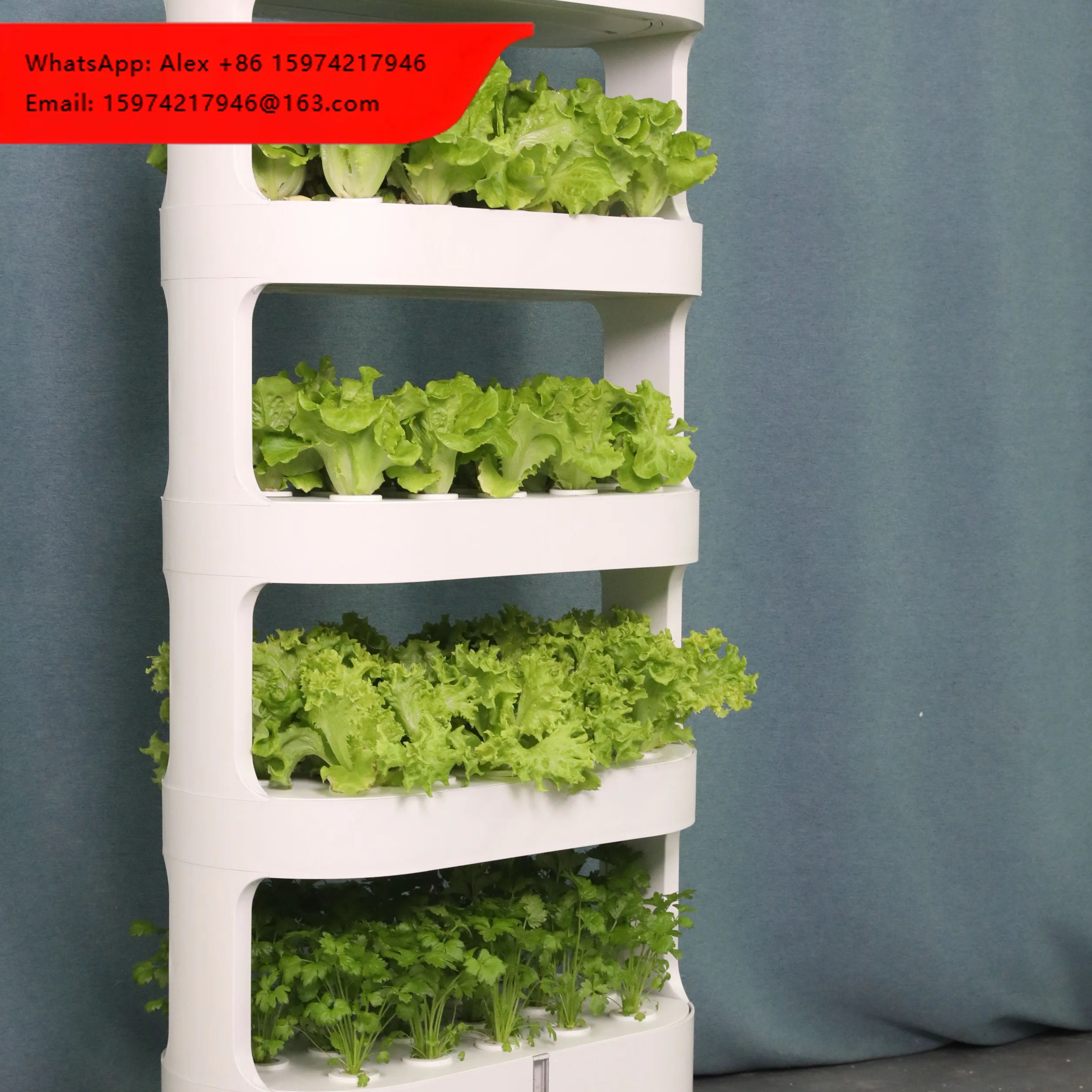 Home Use Planter Greenhouse System Vegetable Planter Indoor Vertical Hydroponic Tower Multi-layer Home Growing System For Leafy