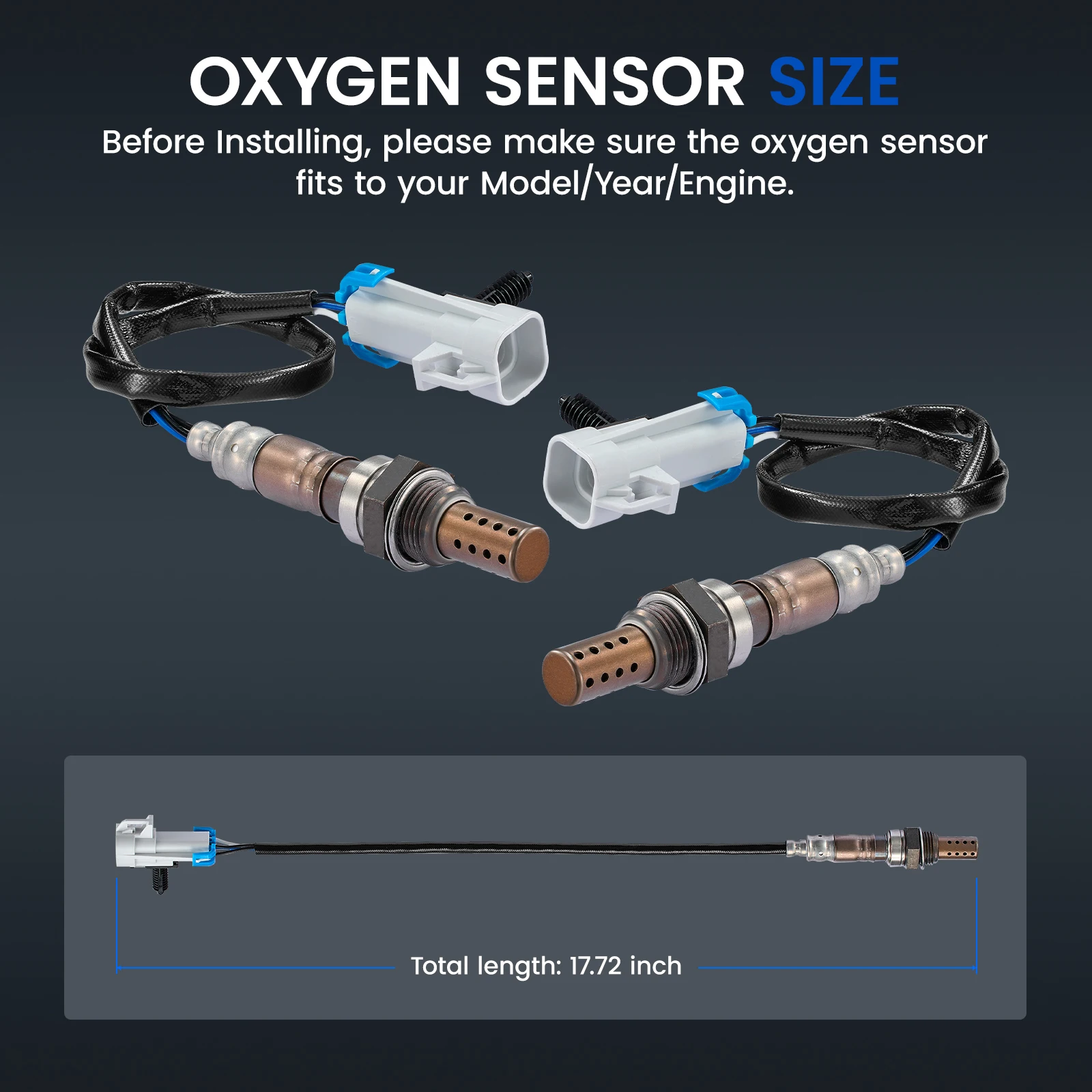 酸素センサー上流側O2、ビュイック、キャデラック、シボレー、GMC、いすゞ、ポンティアック、サターンに適合、234-4668、15284、250-24470、12569429、12573005