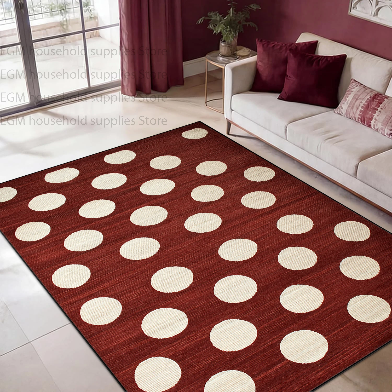 Modern Minimalism Dot Carpet for Living Room Washable Non-Slip Bedroom Bedside Home Decor Large Area Rug Coffee Table Soft Mats