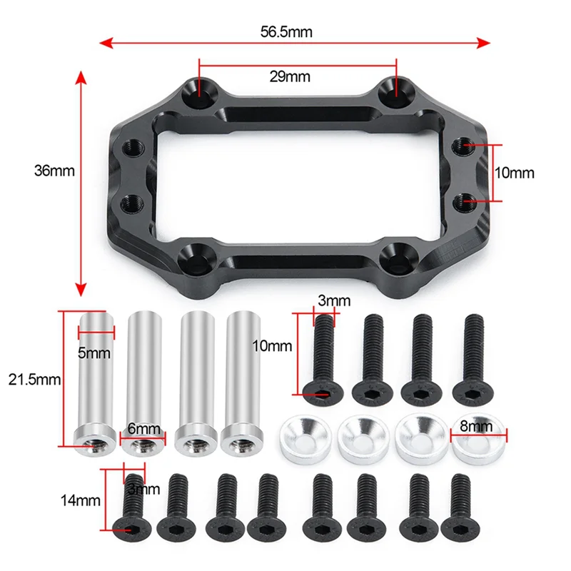 Metalen Stuur Servo Mount Voor Arrma 1/8 Kraton Outcast Senton Talion Typhon 6S Blx Rc Auto Upgrades Onderdelen