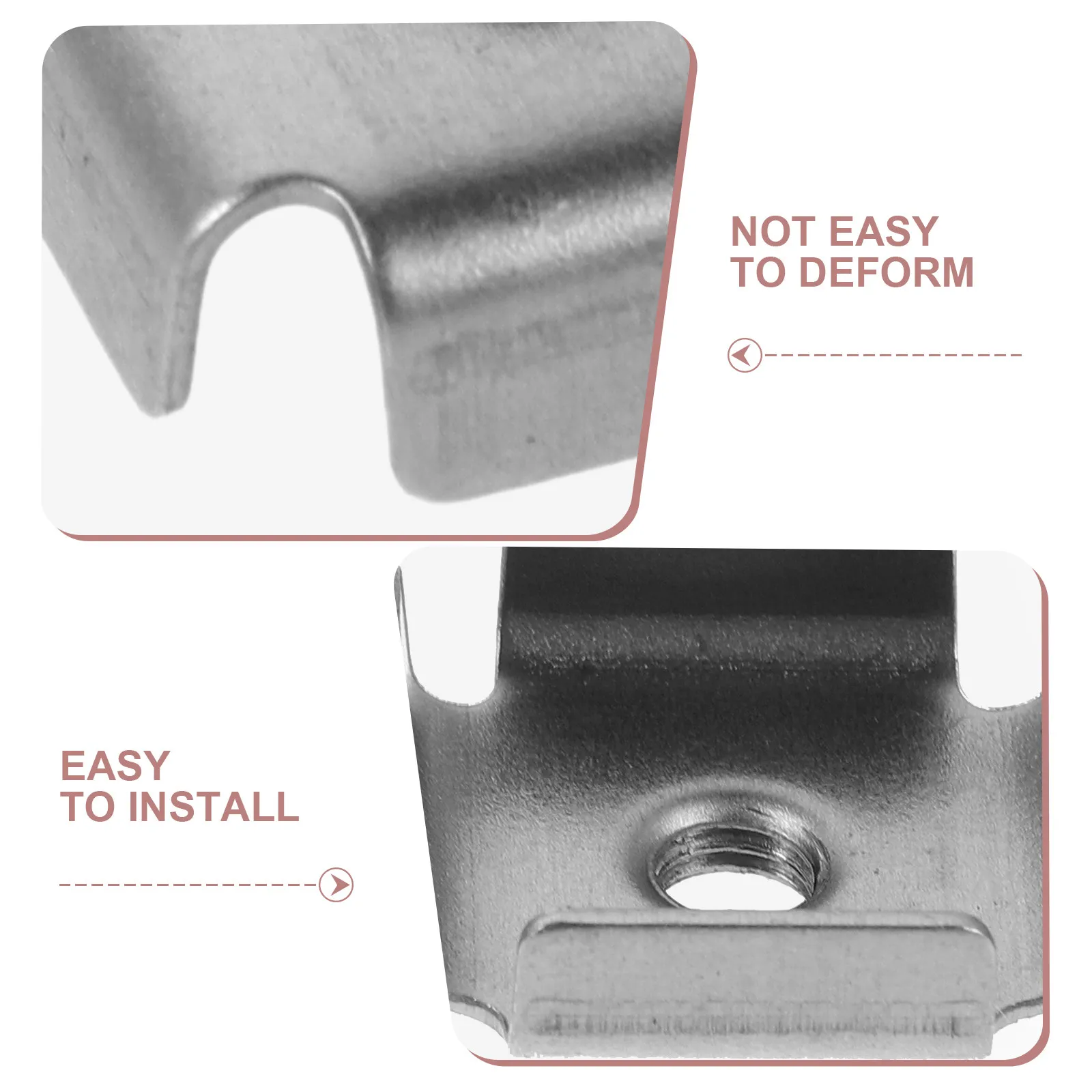 200Pcs Welded Square Tube Threaded Insert Nuts M6 1x1 Iron Tube Metal Pipe Internal Replacement Supplies for Furniture Machinery