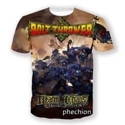 phechion New Fashion Men/Women Bolt Thrower 3D Print Short Sleeve T-Shirt Casual Hip Hop Summer T Shirt Tops S140