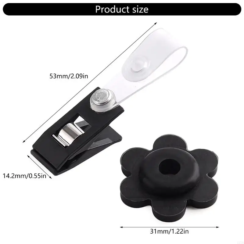 4X7B 20Pcs Flagpole Accessories Clips and Plums Blossom Plugs for Garden Use Yard Holder Plums Blossom Stoppers