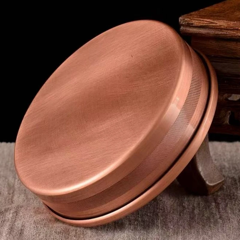 

Pure Copper Mandala Tray,Tibetan Esoteric Buddhist Ritual Utensil,Seamless Altars Plate for Mandala Base,Buddhist Religious Item