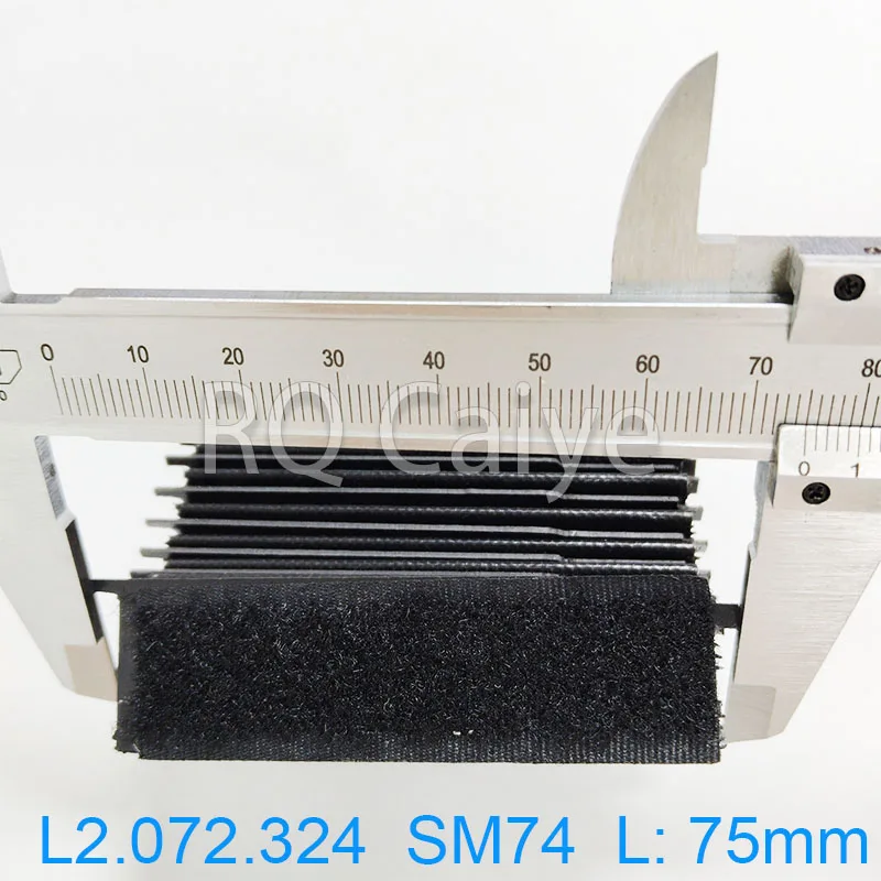 

5 шт. сильфон L2.072.324 длина 75 мм ширина 20 мм для деталей офсетной печатной машины Heidelberg SM74