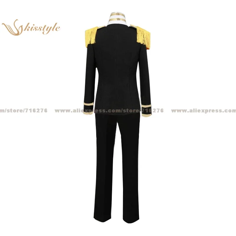 Kisstyle Fashion Hetalia: Axis Powers Japan Honda Kiku Black Uniform COS Clothing Cosplay Costume,Customized Accepted