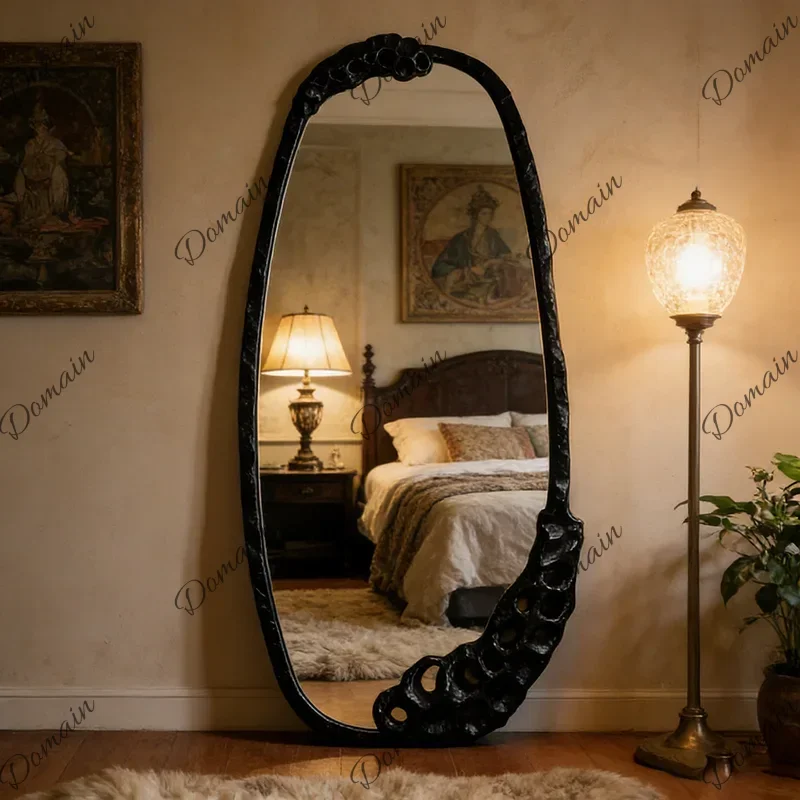 ZL Bathroom Floor Mirror Funky Luxury Long Nordic Bedroom Girls Standing Items Men Full Body Mirror Moving Espelhos Home Product