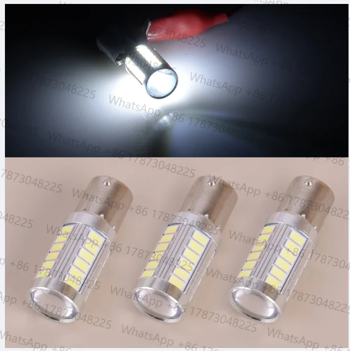 3Pcs Lawn Mower Tractor Farm Vehicles LED Headlight Light Lamp Bulb 12V Fit for John Deere 318 322 332 420 430 655 755 855 955