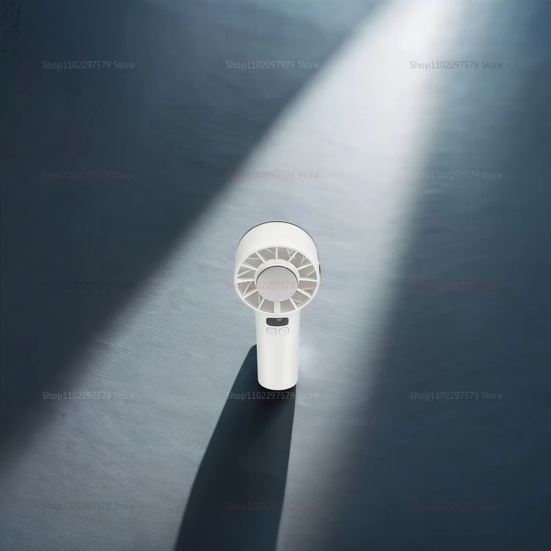 5200mAh Ice Cooling Fan Portable Handheld USB Rechargeable Handheld Fan with LED Display for Traveling Outdoor Camping Cooling