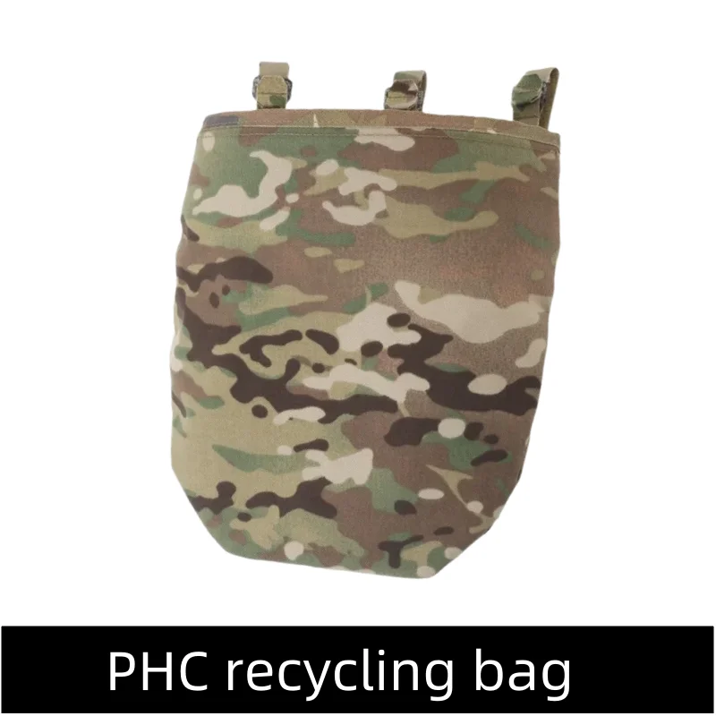 Outdoor PHC recycling bag, cone-shaped empty magazine, garbage recycling storage bag, folding storage bag