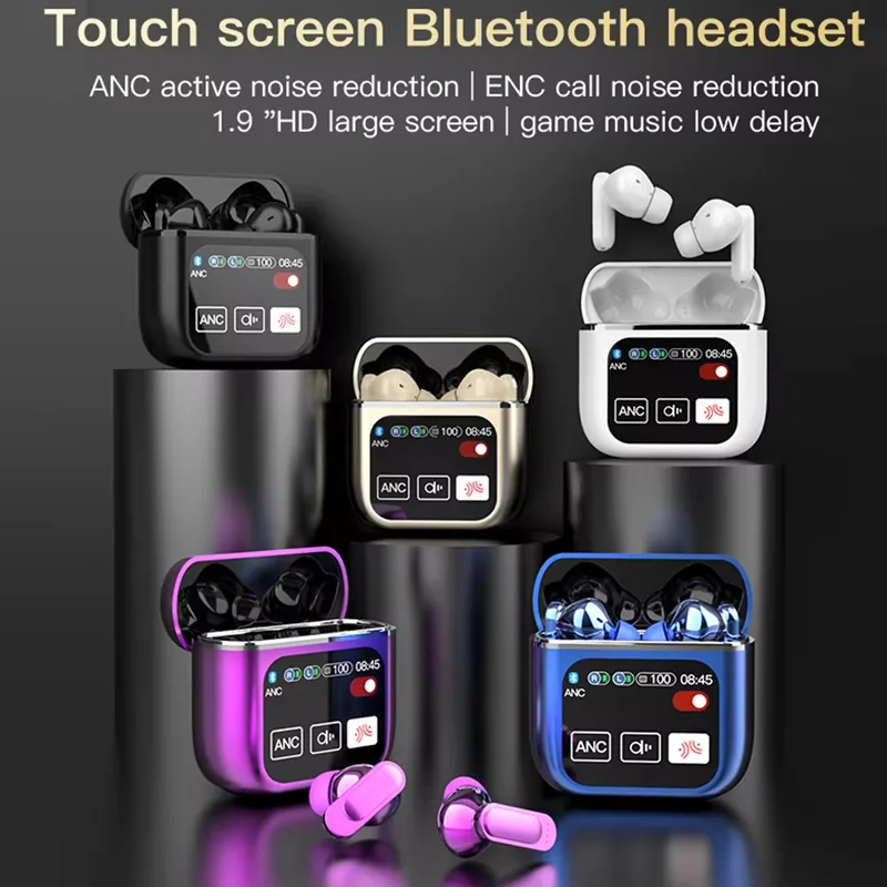 SE60 무선 이어폰 블루투스 5.4 LED 디스플레이 게이밍 헤드셋 스포츠 헤드폰 HIFI 사운드 저지연 이어버드