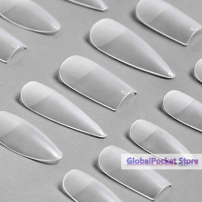 240pcs/set Fake Nails Tips Full Cover Short Acrylic Fake Nails Press On False Nail American Capsule Art Nailpop Накладные Ногти
