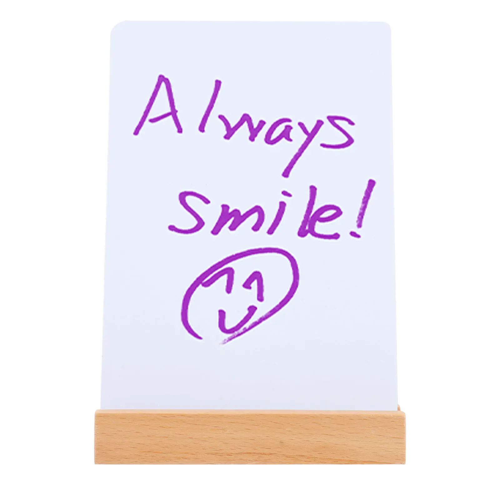 Dry Erase Board Sign with Stand Small for Desk Mini Boards Office Product White