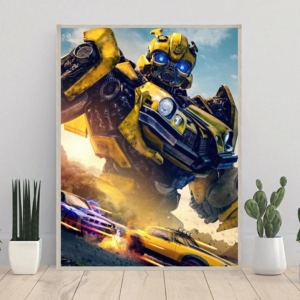 Transformers Car Movie Pattern Diamond Painting punto croce 5D fai da te Art Puzzle mosaico ricamo Garden Decor Set regalo per bambini