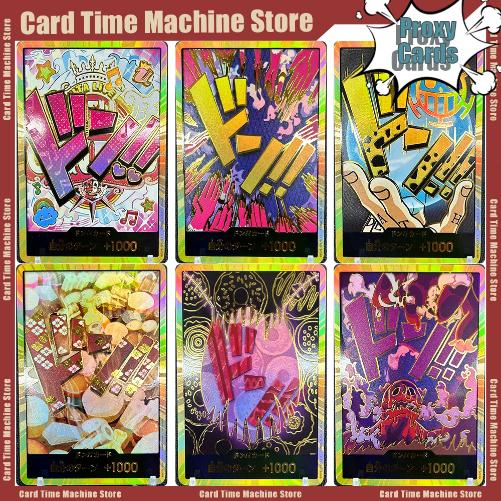 

One Piece Cards OPCG DON! Proxy Foil Cards Luffy DIY Cards Collection Board Games Portgs.D.Ace Japanese Gift Ready for Fans
