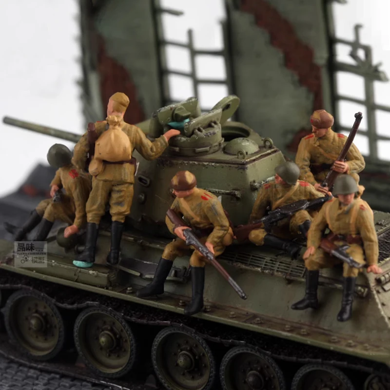 

1:72 Scale Soviet Infantry Resin Model Suitable For Tank Helicopter Scenes Collectible Decorative Gifts Static Display