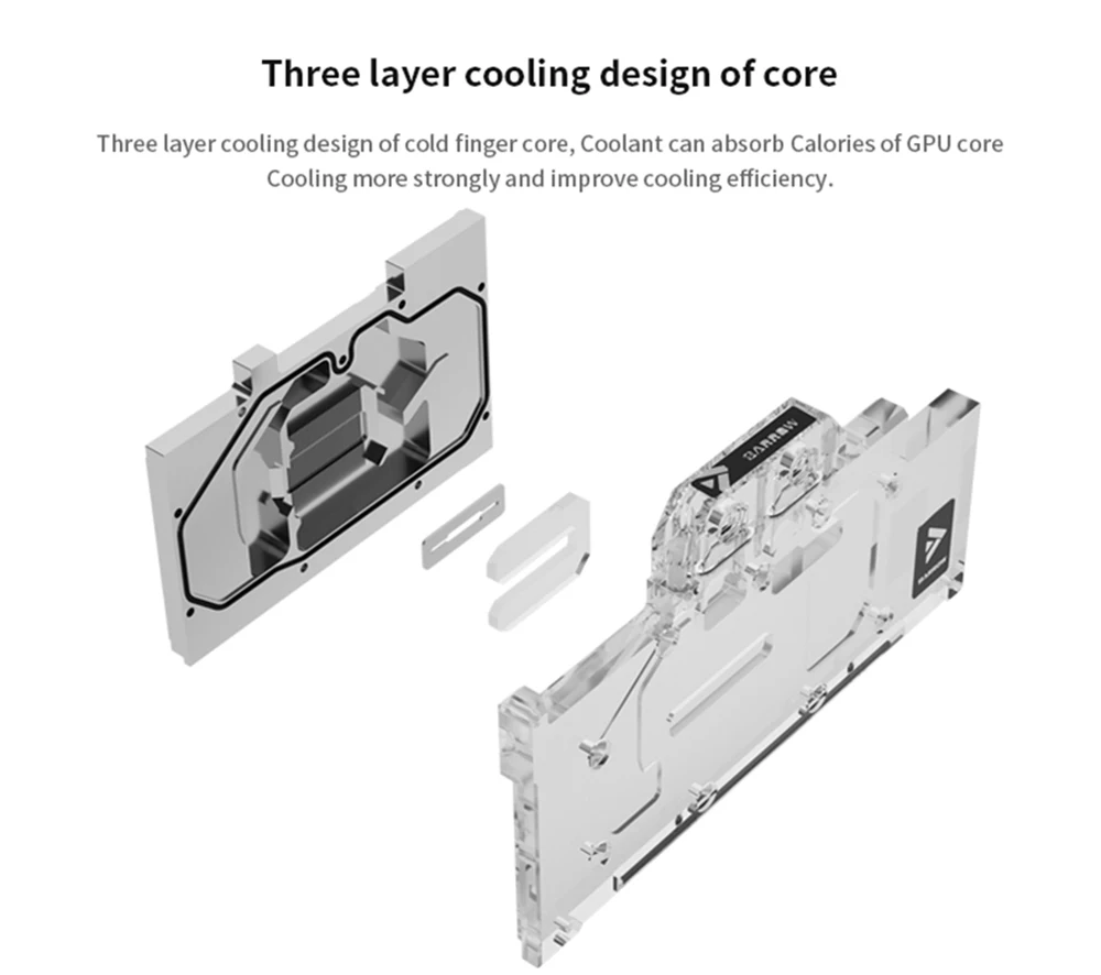Barrow Copper GPU Water Cooling Block GPU Waterblock Graphic Card Waterblockfor GIGABYTE RTX 3080 TI/3090 GAMING/EAGLE/VISION OC