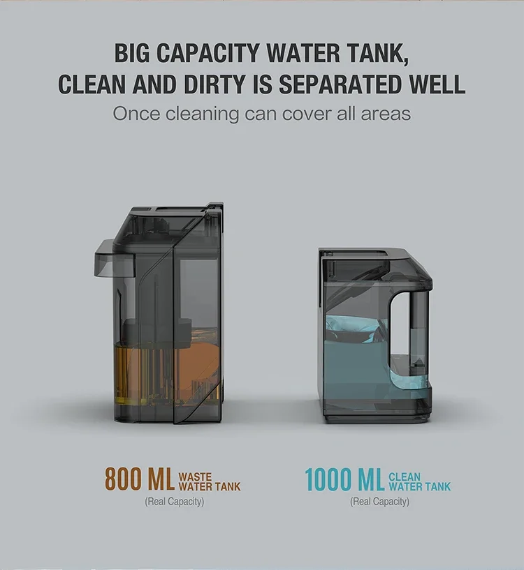 Commercial Handheld Multifunctional Cleaning Machine Steam Vacuum Cleaner with Removeable Brush