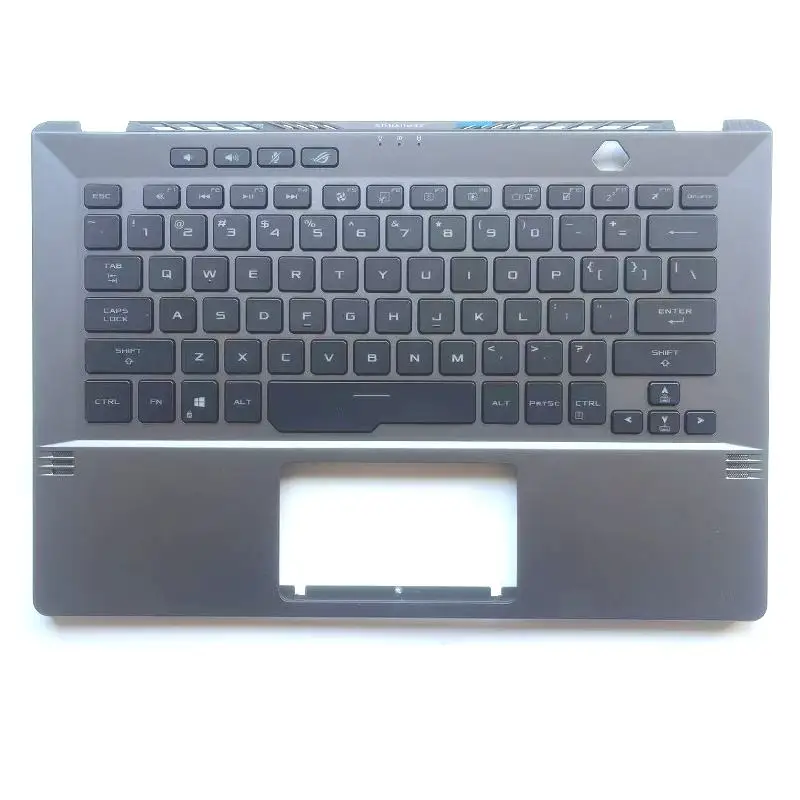 New laptop Parts For ROG Zephyrus G14 GA401 GA401U GA401M Upper Case Palmrest Cover C Shell backlit keyboard Gray