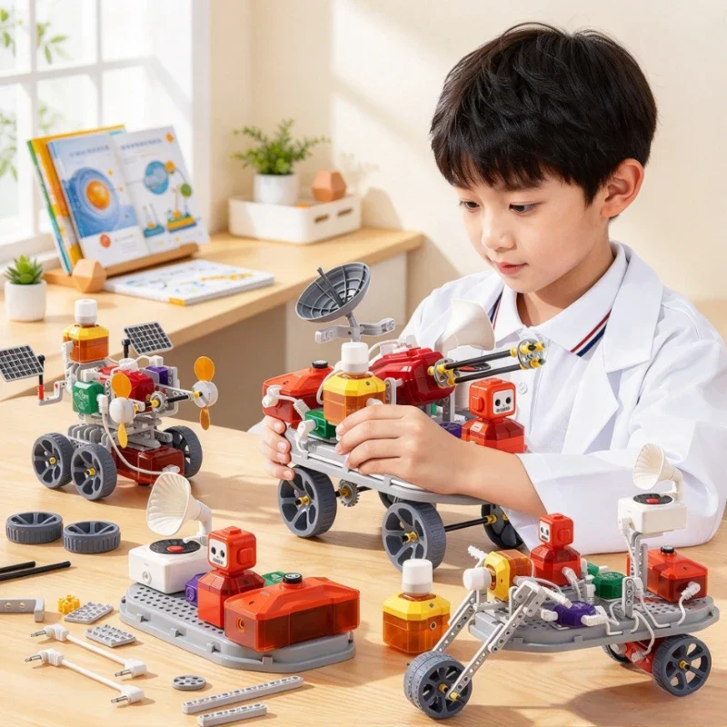 Kids Circuit Building Science Kit, Insulating ABS Components for Physics and Electronics Projects, Hands-On Learning Ages 6-12