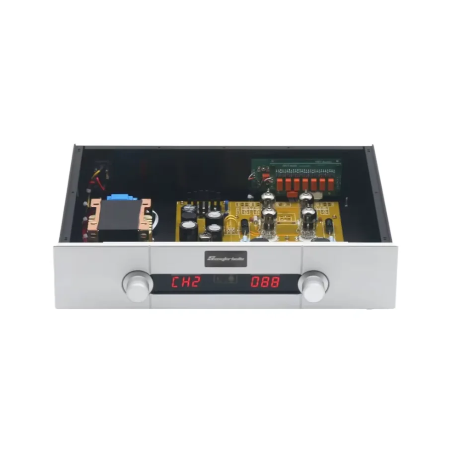 HiFi Remote Volume Kondo-M7 Auido Preamplifier EH 12AY7 Tube Stereo Home Preamplifier Refer Kondo M7 Circuit
