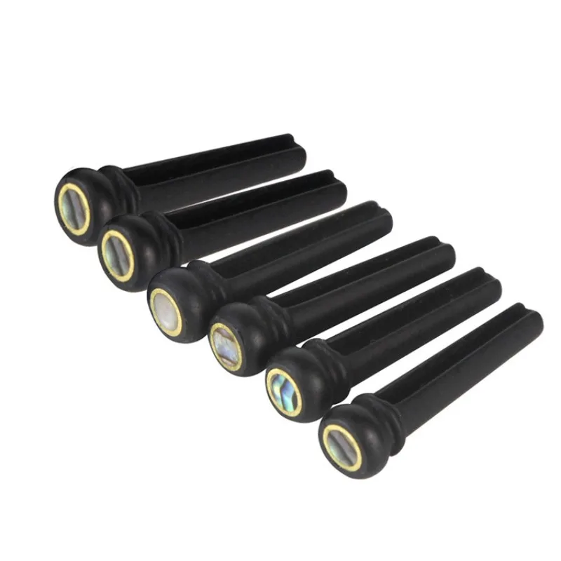 

Ebony Folk GuitarString Nails Pressing Strings Column Original Sound Guitar Fixed StringCone Strings Column Set 6.0 Shell Flower