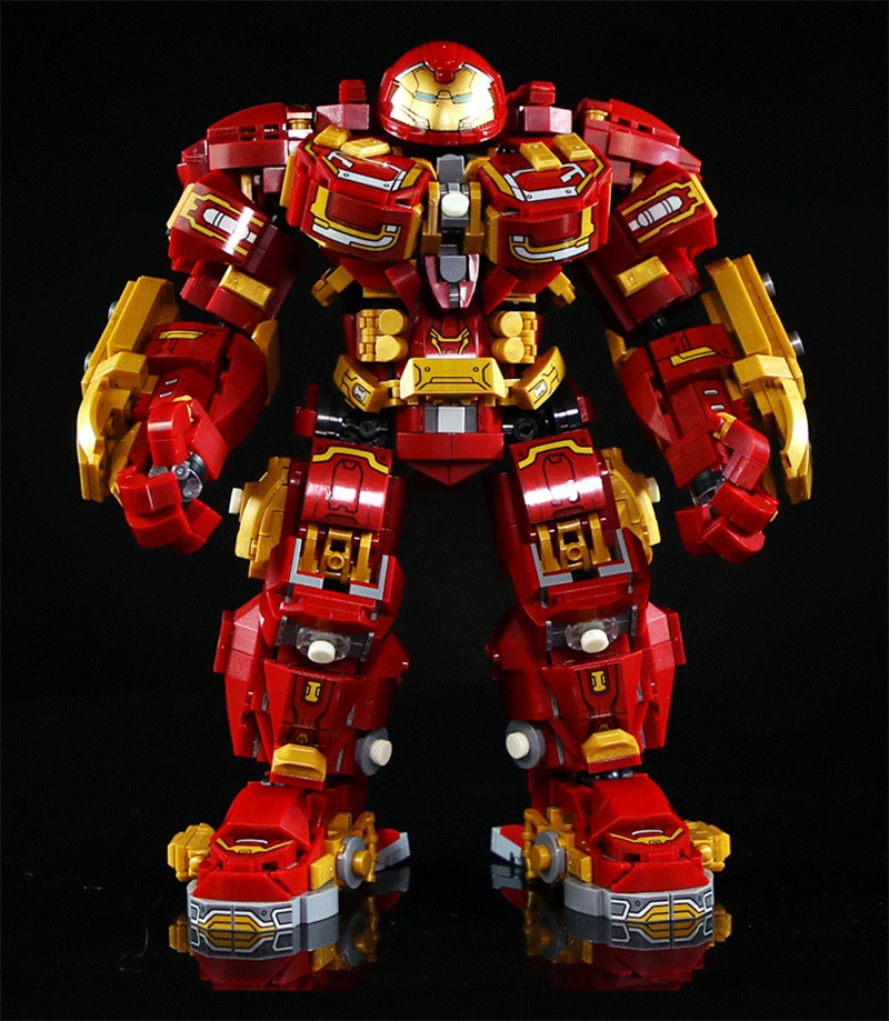 Marvel Building Blocks 2008Pcs Avengers Iron Man Superheroes Toys Bricks Model Hulkbuster Mecha Robot Gifts for Boys Adult