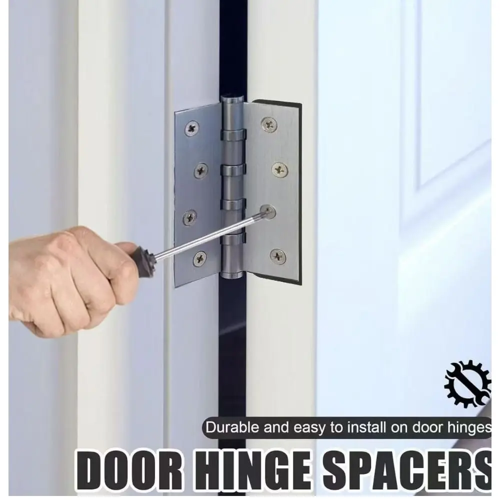 5pcs Thickness Adjustable Door Hinge Shims Waterproof Durable Hinge Spacers Furniture Leveling Spacing Spacer Hardware