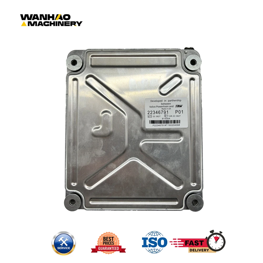 ECU Engine Control Unit 22346791 P01 For Volvo Excavator EC380 EC460D EC480 D13 Diesel Engine TRW Controller Module