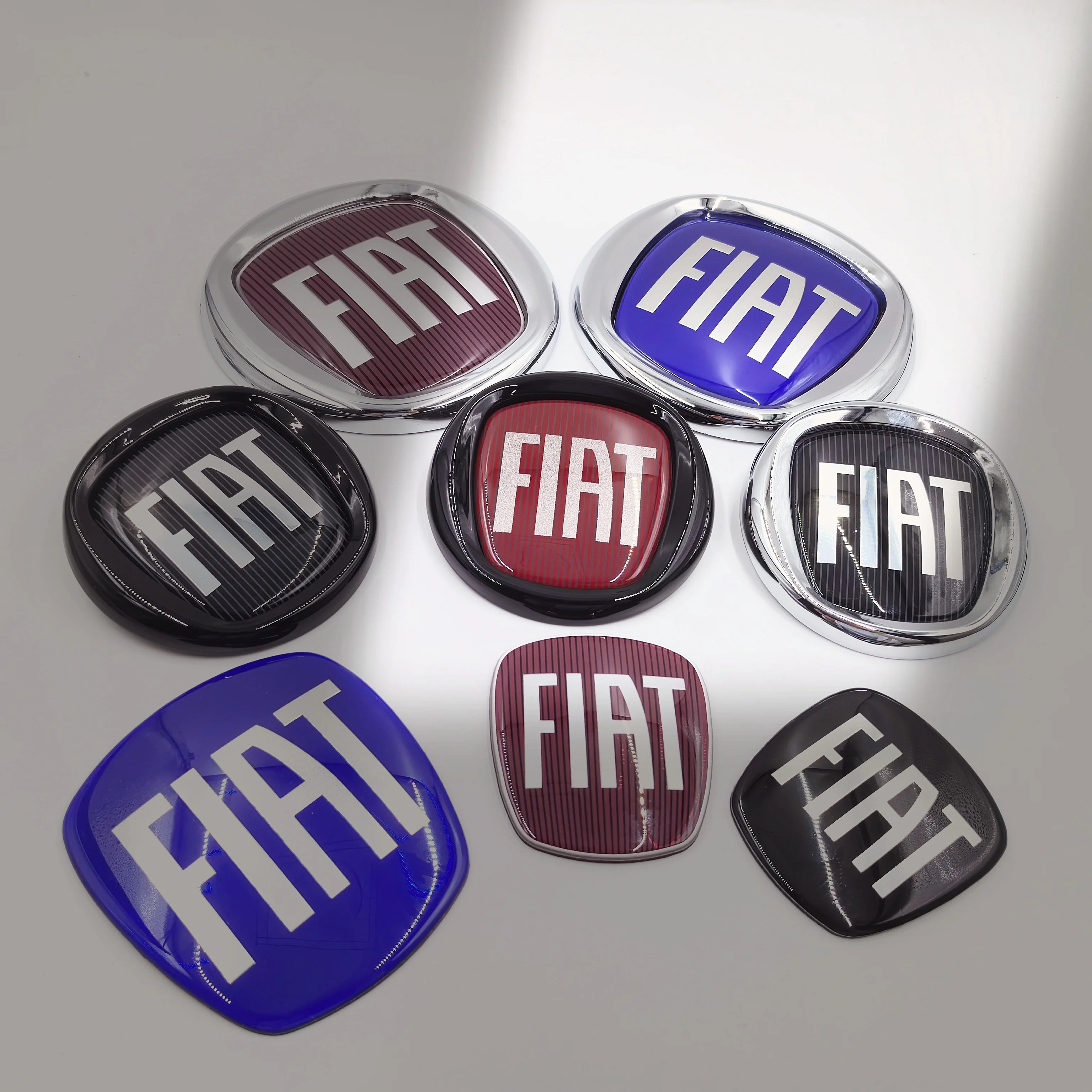 Fiat car emblem Badge Front Grille Rear Trunk Hood Lid Logo Decor Cover Emblem Auto Accessories 64/85/90/95/100/120mm