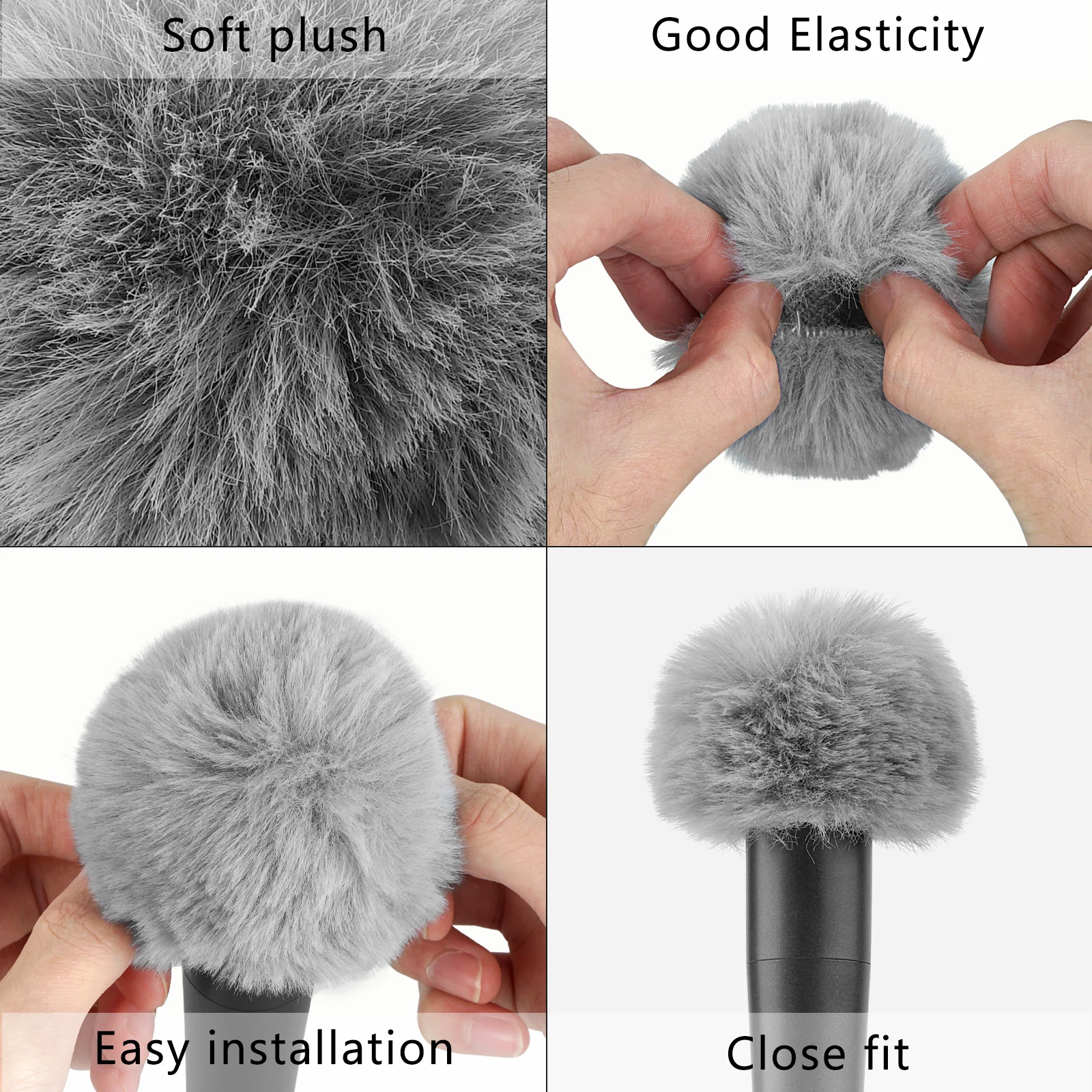 Geekria for Creators Furry Windscreen Compatible with Shure SM57