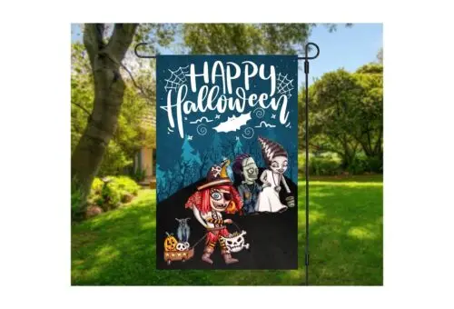 Cute Halloween Garden Flag   Halloween garden flag Png   Halloween Garden flag s