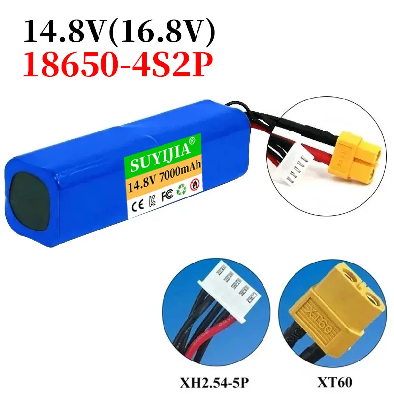 For Li-ion Battery 14.8V 16.8V 4S2P Large Capacity Drone Rechargeable lpega Various Remote Controlled Aircraft Drone quadcopter.