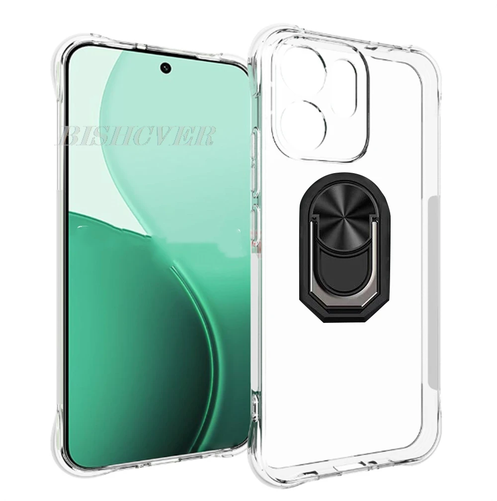 Magnet Phone Case For OPPO Reno14 FS 5G ON OPPOReno14FS Reno14FS Reno 14 Pro 14F 14FS Soft Silicone Case With Ring Holder