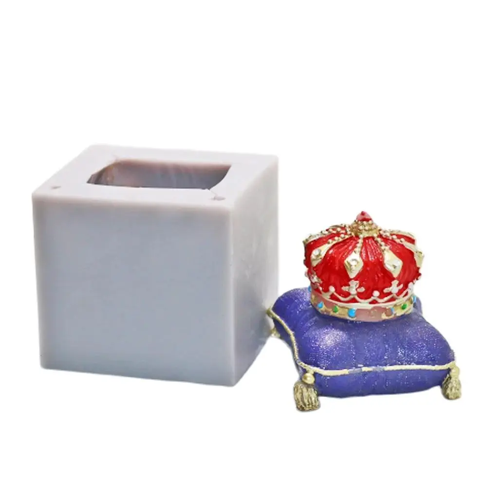 3D Crown Silicone Mould for Cake Decorating Chocolate Baking Mold for Wax Melts Soap Gypsum And Polymer