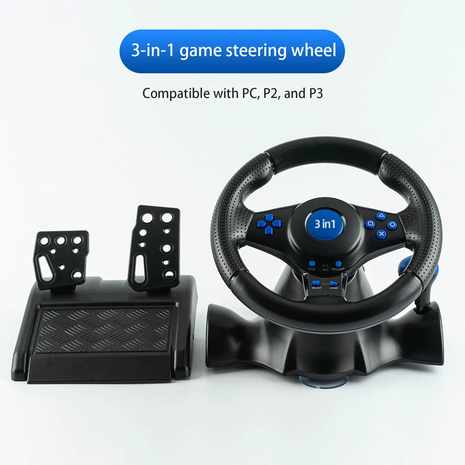 New Steering Wheel Suitable for Switch/xbox360/PS4/PS2/PS3/PC Racing Games Steering Wheel Toy Accessories