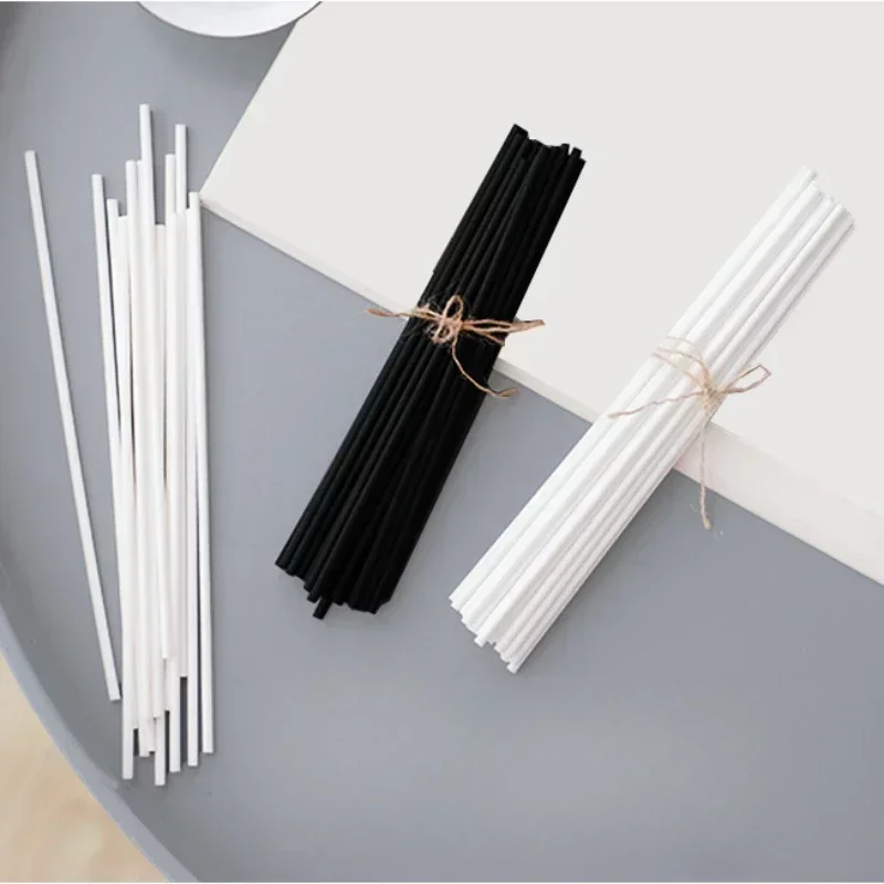 100/50Pcs Reed Diffuser Sticks Set 3mm 8inch Fiber Reed Diffuser Sticks Fragrance for Bedroom Office Bathroom Home