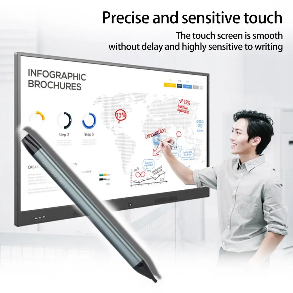 Non-delayed Smooth Writing Condenser Infrared Interaction Touch Screen Stylus Pen for Smart Phone