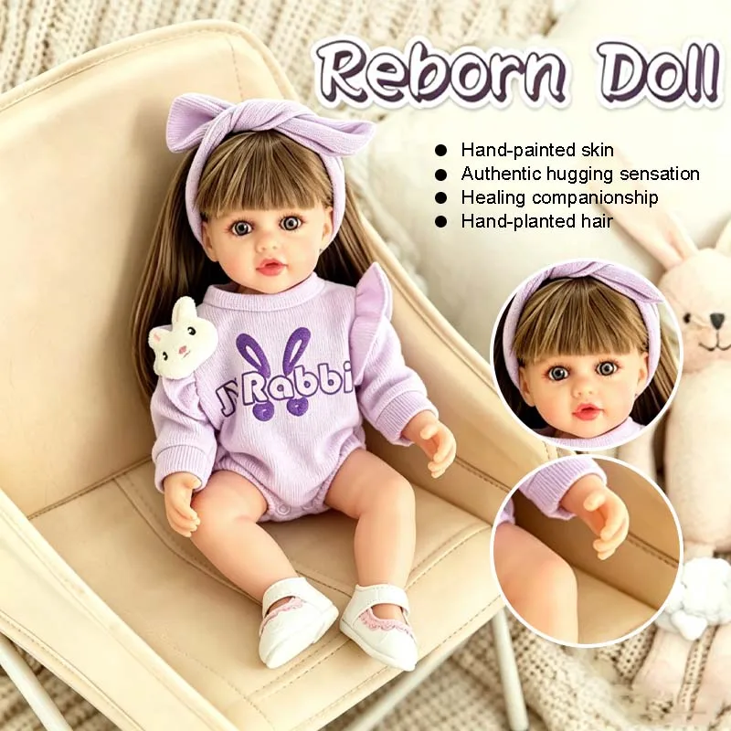 

17.71Inch Reborn Dolls Toys For 45cm Realistic Full Vinyl Newborn Doll Soft Dolls High Quality Reborn Toys For Adults Birthday