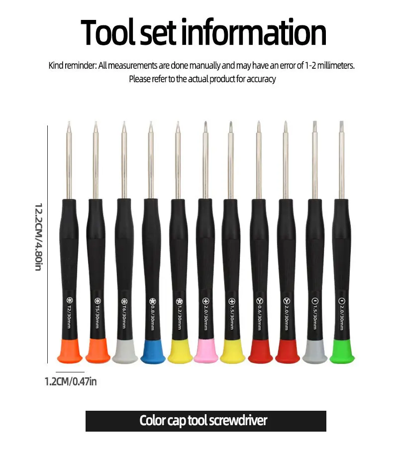 Mobile Phone Disassembly and Repair Tool Set, Apple Android Tablet, Screen Cleaning Combination, Screwdriver Combination