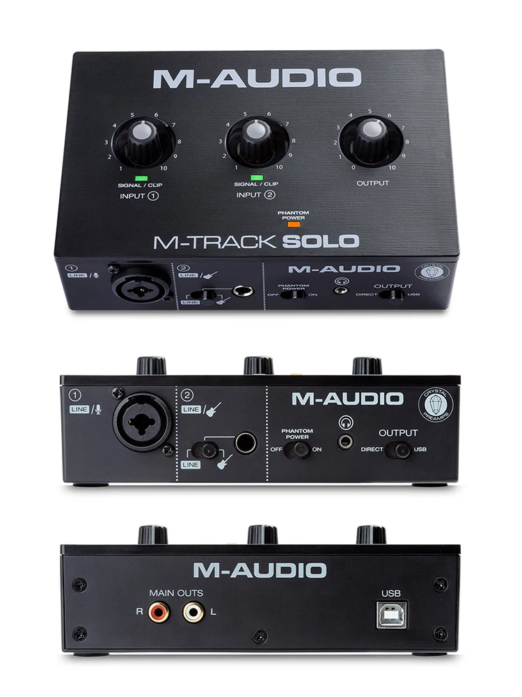 M-audio M-Track Solo professional audio book recording and arrangement sound card computer singing audio interface