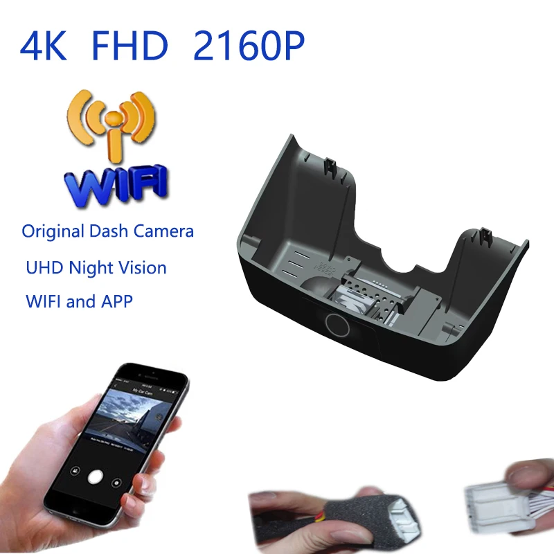 4K Plug And Play For Honda P7 S7 2025 Car Wifi DVR Driving Video Recorder Parking Camera Dash Cam FHD 2160P