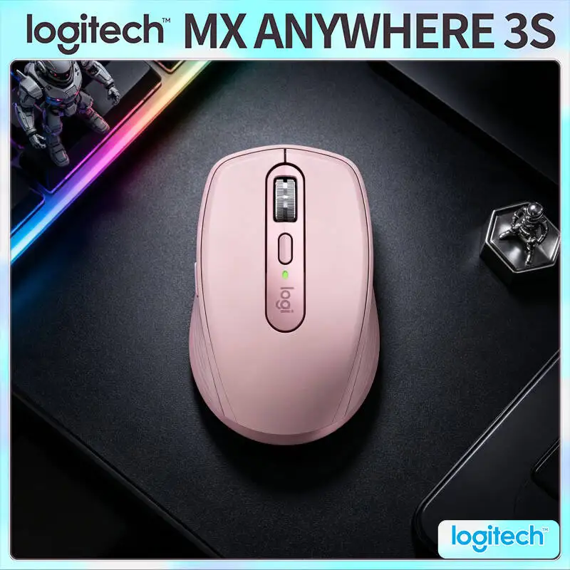Pro-Grade MX Anywhere 3S Mouse - 8000 DPI, MagSpeed Scroll, 3-Device Sync, Perfect for Book Shop Manager Remote Work Setup