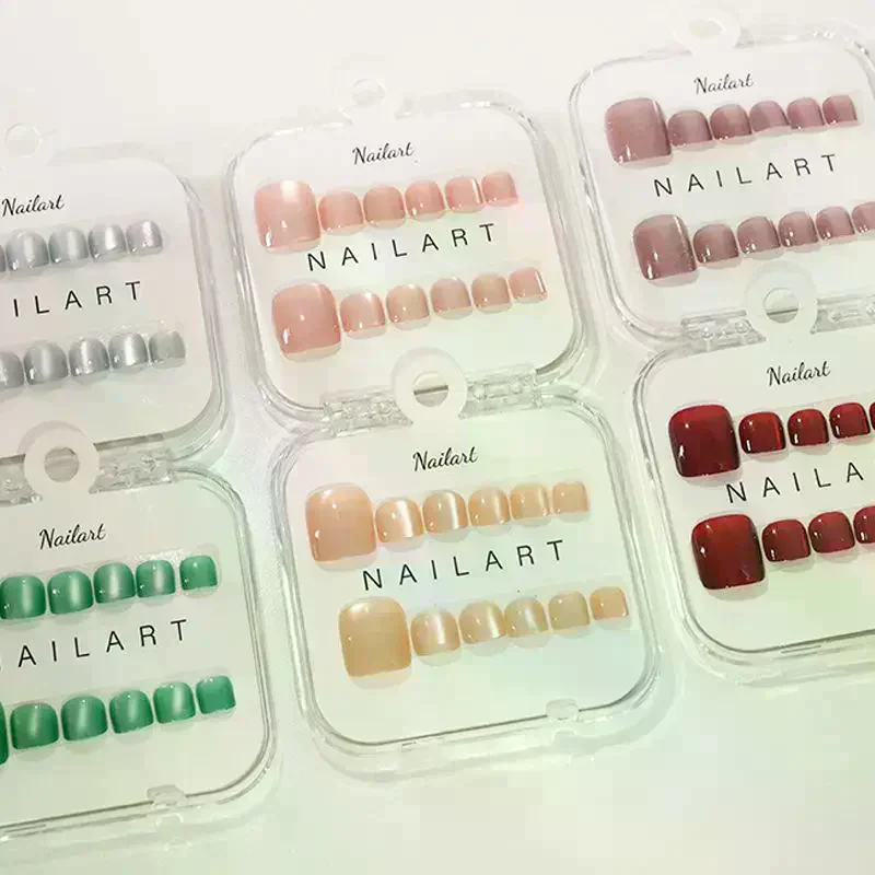 /Kuz/10 Pcs/Box French Fake Na - Nail Art Extension Cat Eye recension och pris