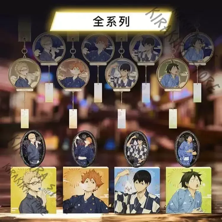 Haikyuu!! Kageyama Hinata Tsukishima Tadashi Yamaguchi Medals Necklace Amulet Cosplay Fridge Magnet Pendant Official Ornaments