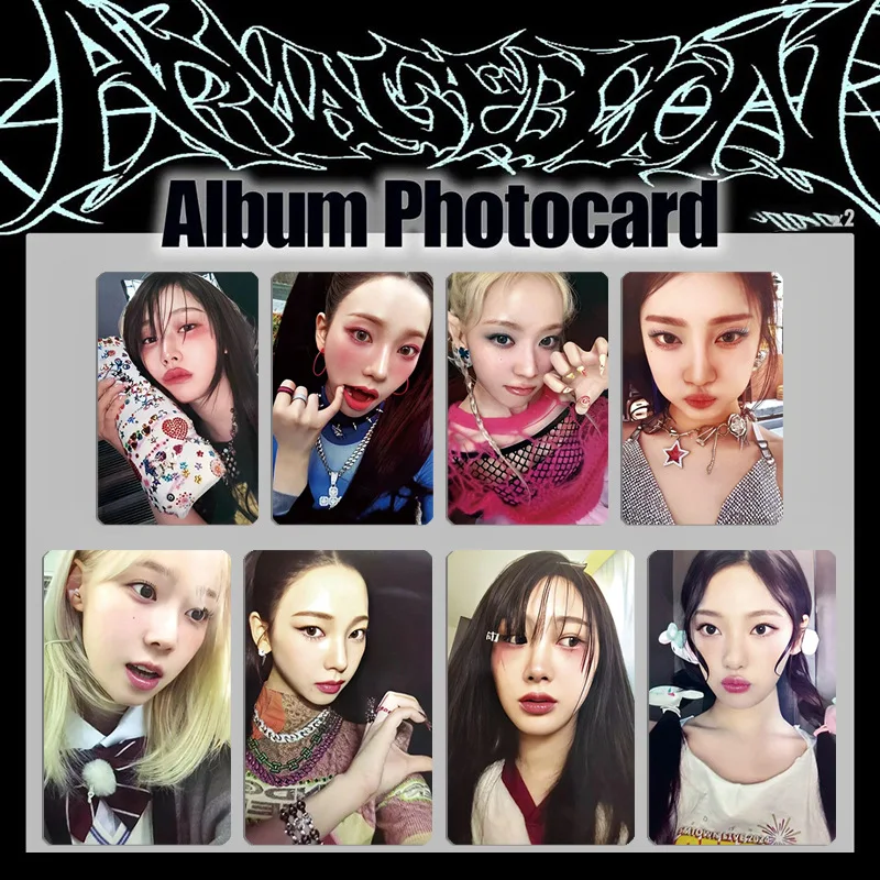 

4pcs KPOP KARINA NINGNING "Armageddon" Album M2U Lucky Card WINTER GISELLE Fans Collection Gifts Special Double-sided Photocards